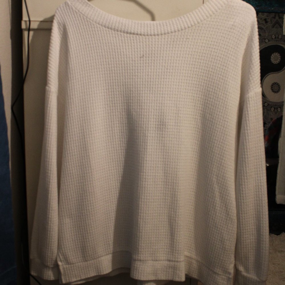 Women's white sweater